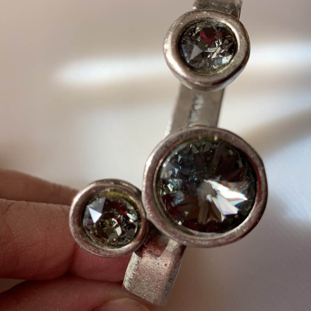 Avant Garde Paris Triple Crystal Cuff - Picture 4 of 5